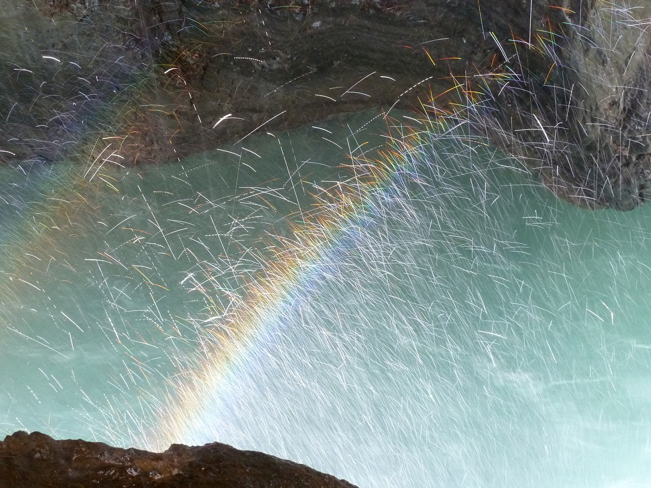 water rainbow partnach free photo