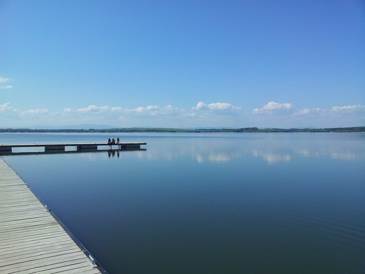 water sky lagoon free photo