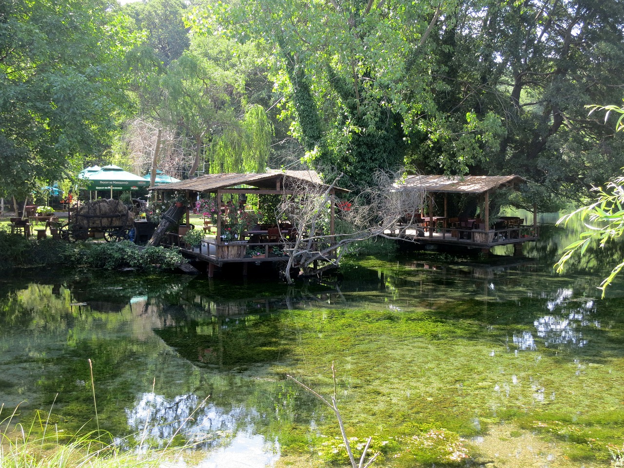 water cottages albania free photo