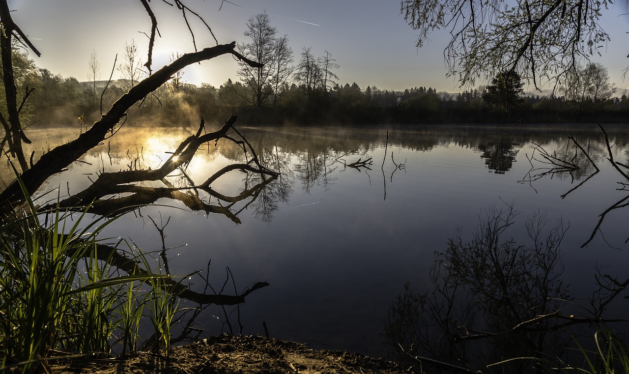 water morning sunrise free photo