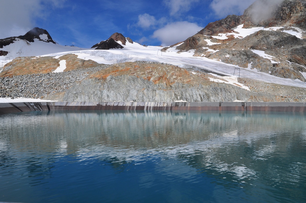 water mountains glacier free photo