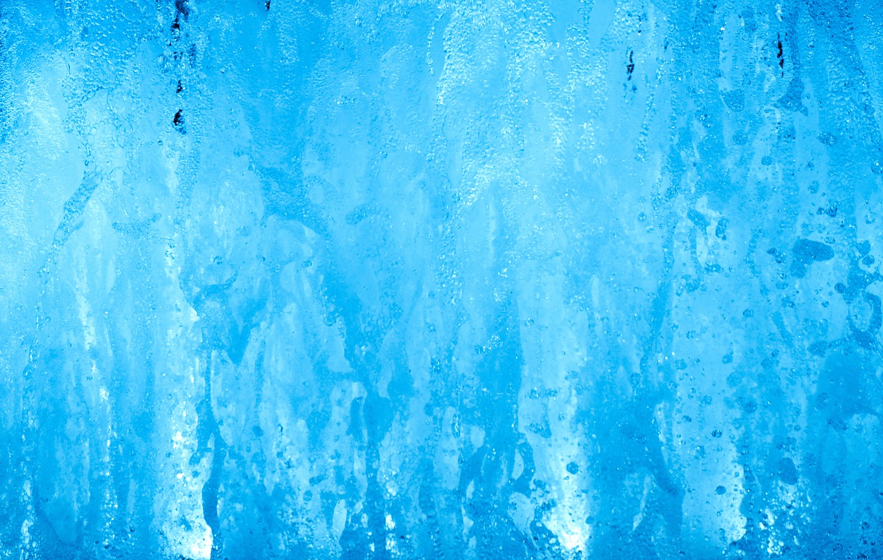water wall blue free photo