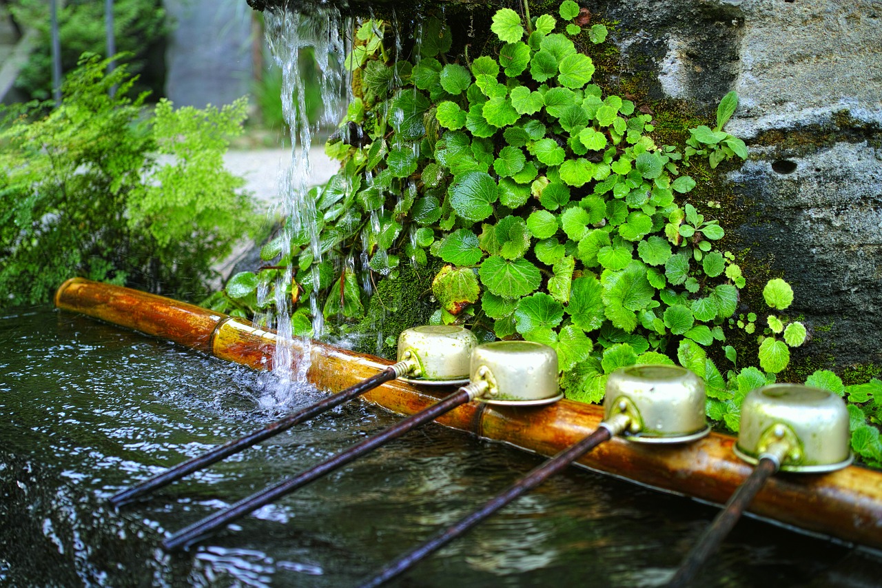 water shrine japan free photo