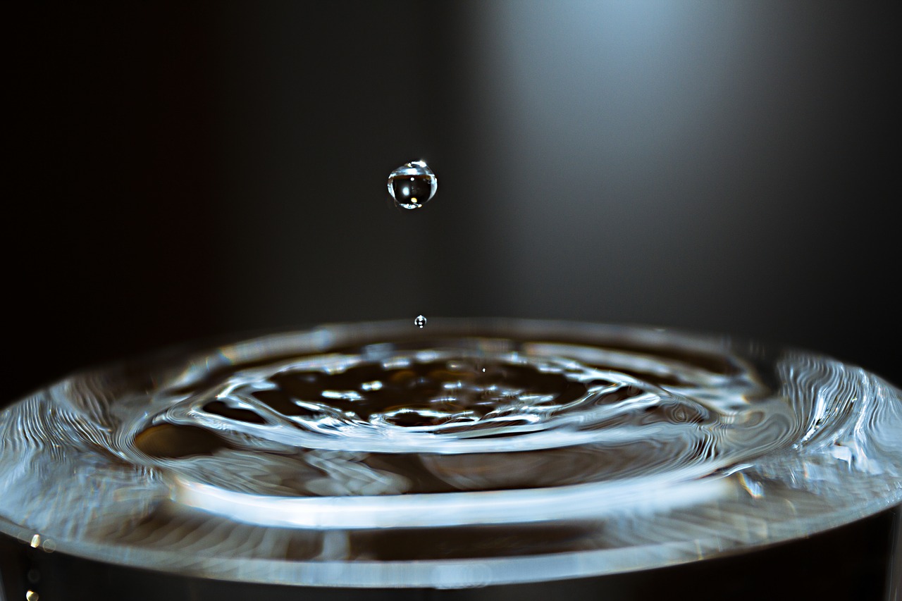 water drop of water crystal glass free photo