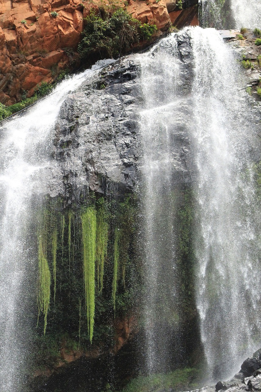 water waterfall rockery free photo