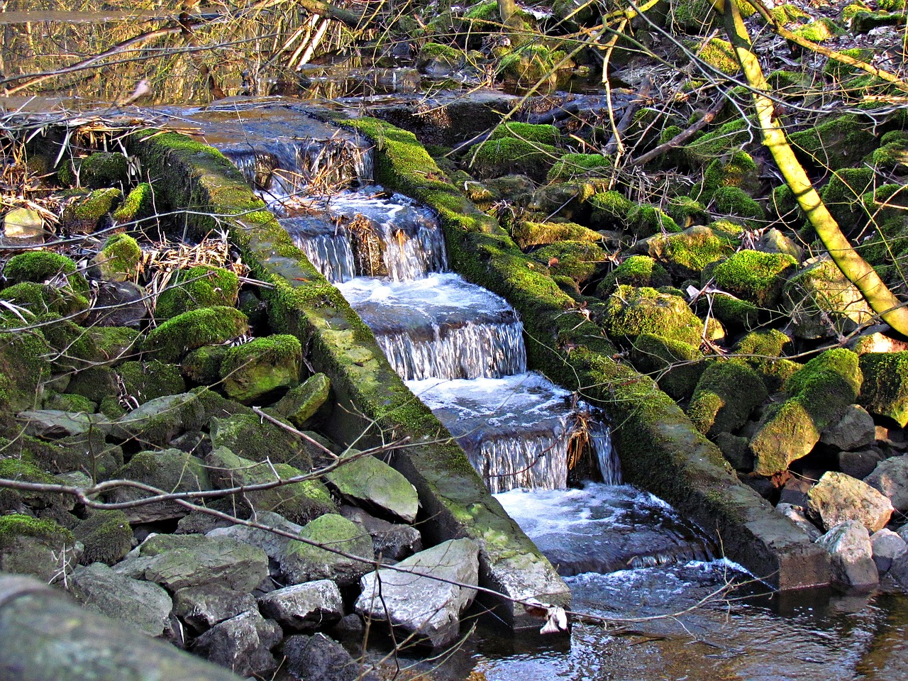 water cascade stream free photo