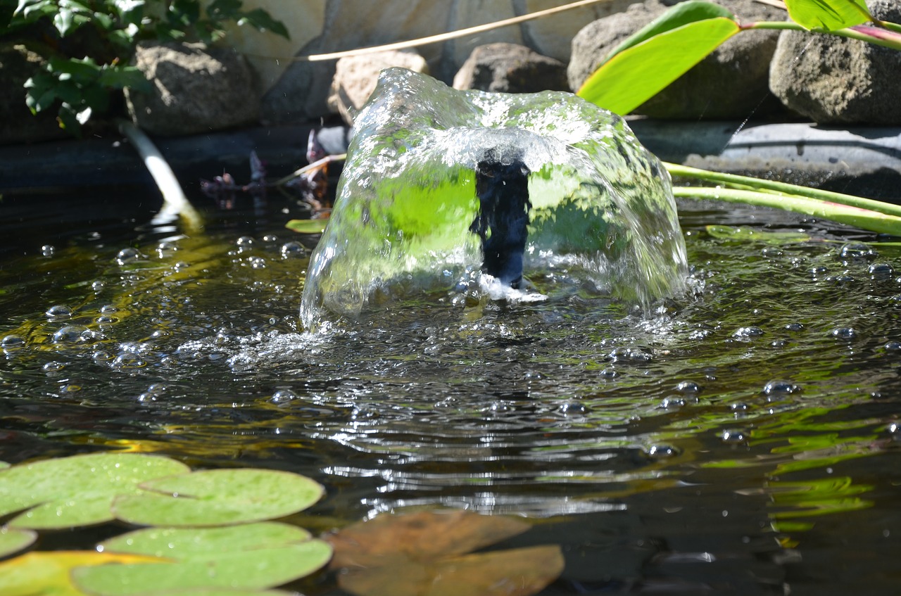 water fountain pond free photo