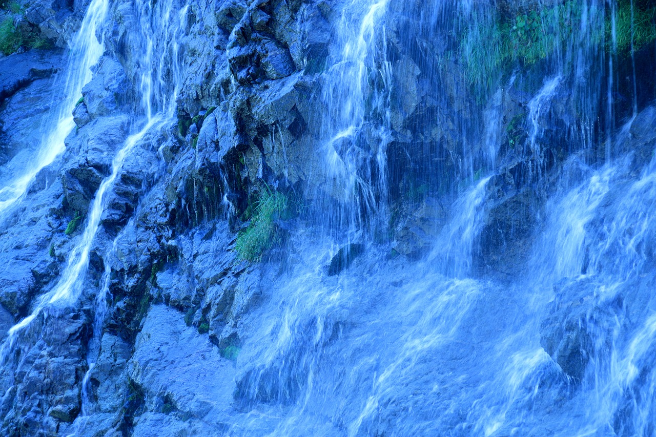 water waterfall light free photo
