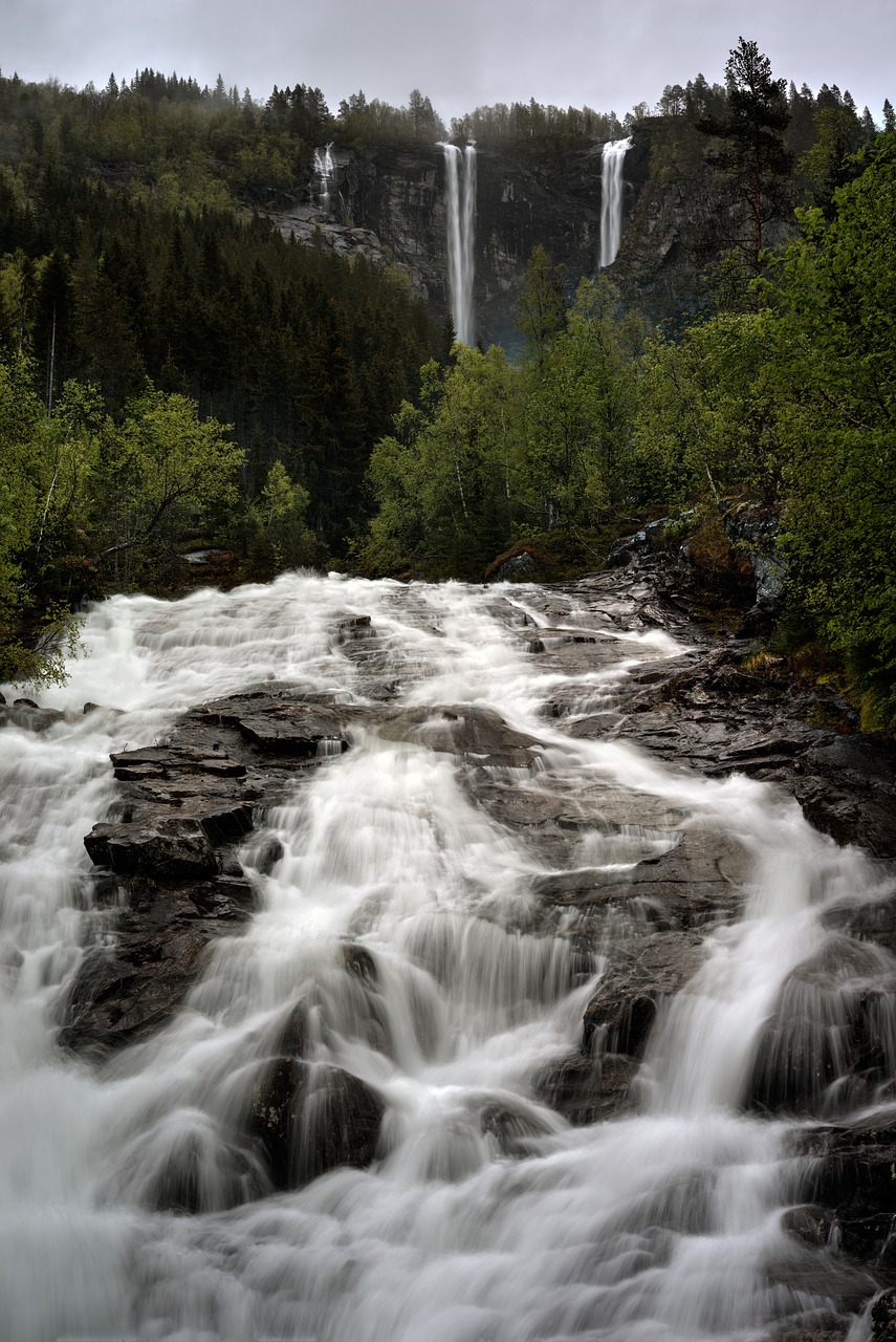 water waterfall river free photo