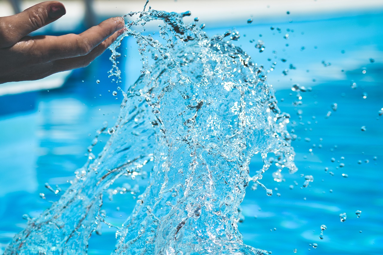 water pool blue free photo