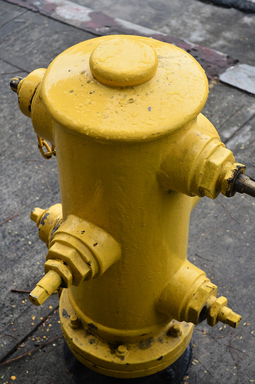 water hydrant yellow free photo