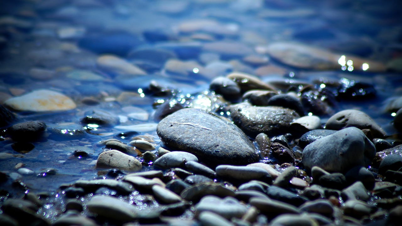 water stones the river and nature free photo