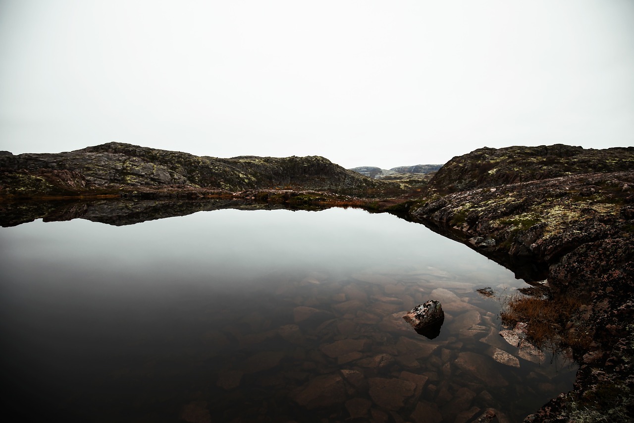 water lake mirror reflection free photo