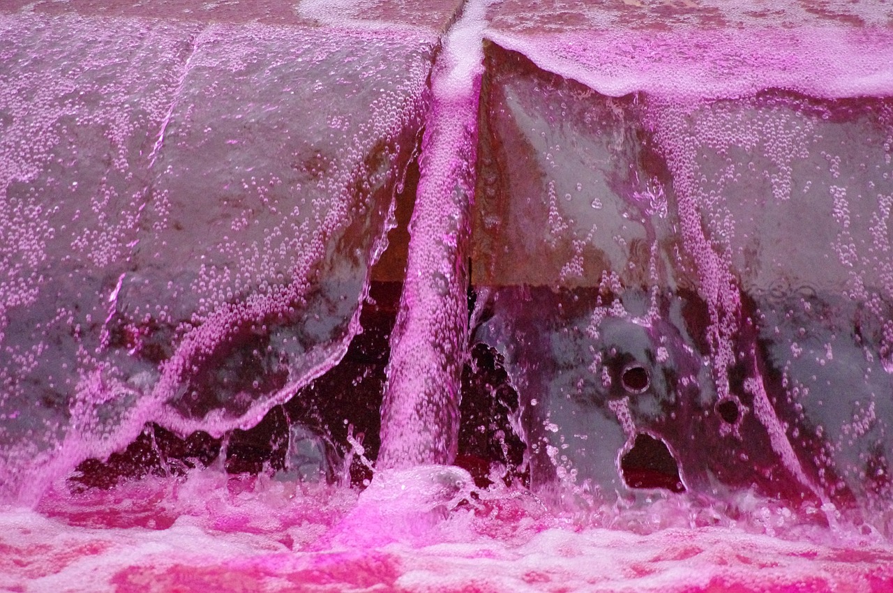 water flow pink free photo