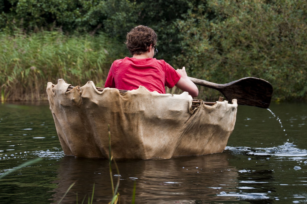 water canoe coracle free photo