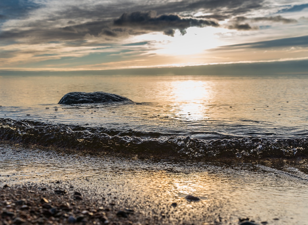 water coast beach free photo