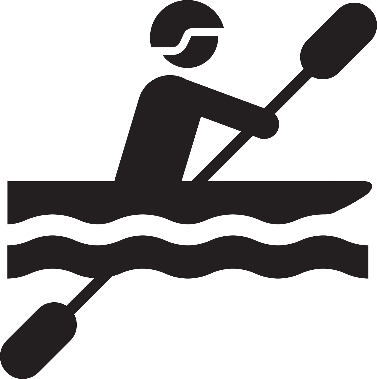 water kayak pictogram free photo