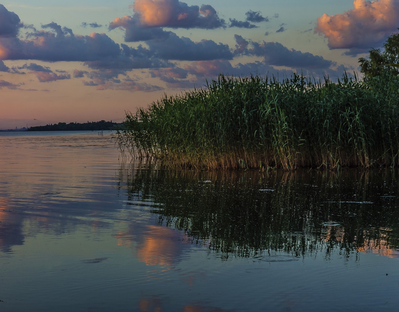 water reflection sunset free photo