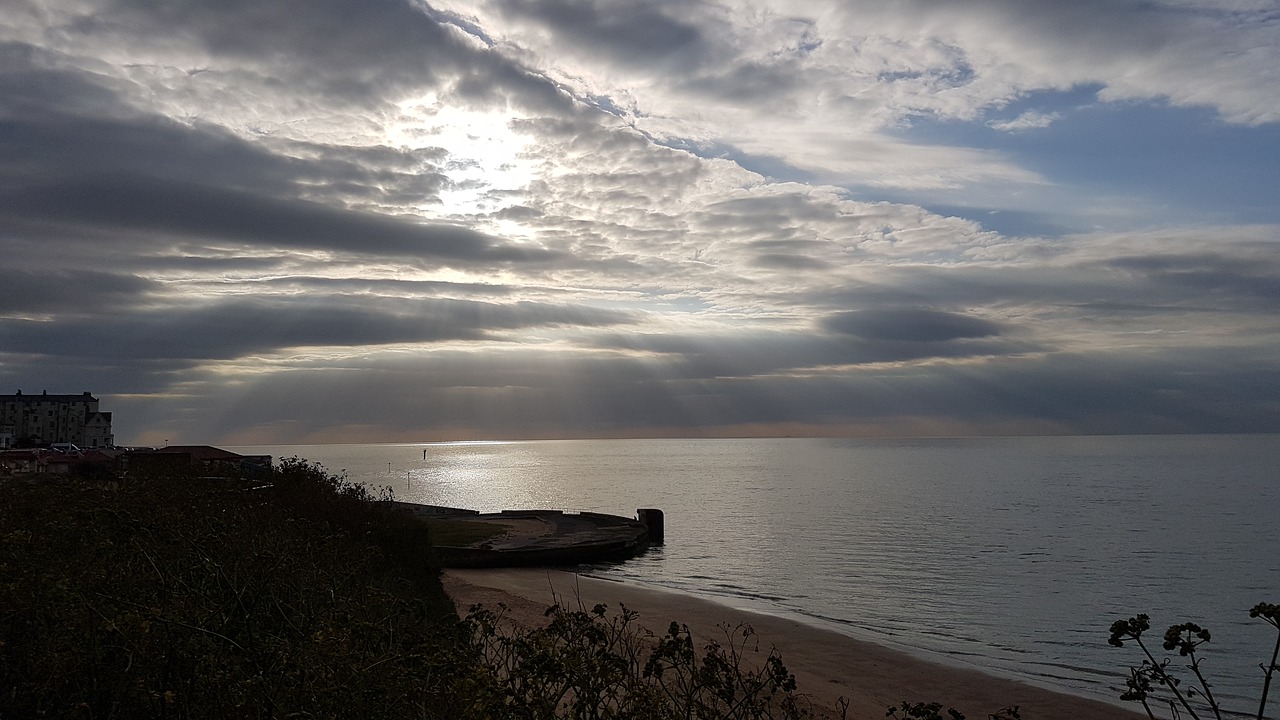 water sunset nature free photo