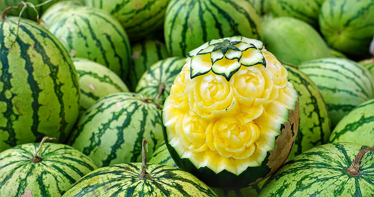 water melons yellow free photo
