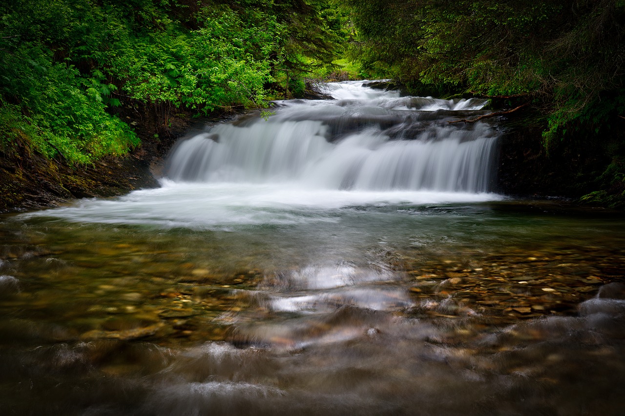 water waterfall stream free photo
