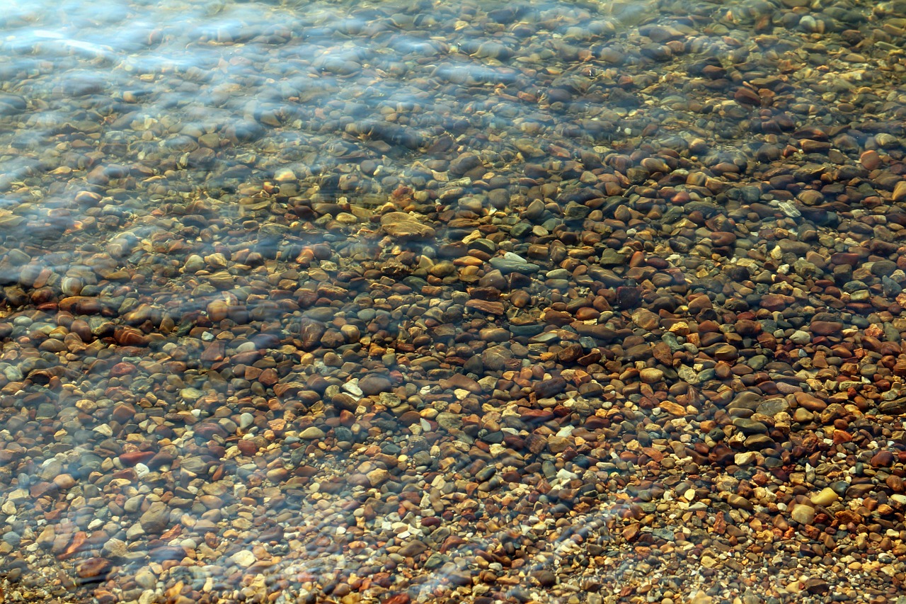 water pebble stones free photo
