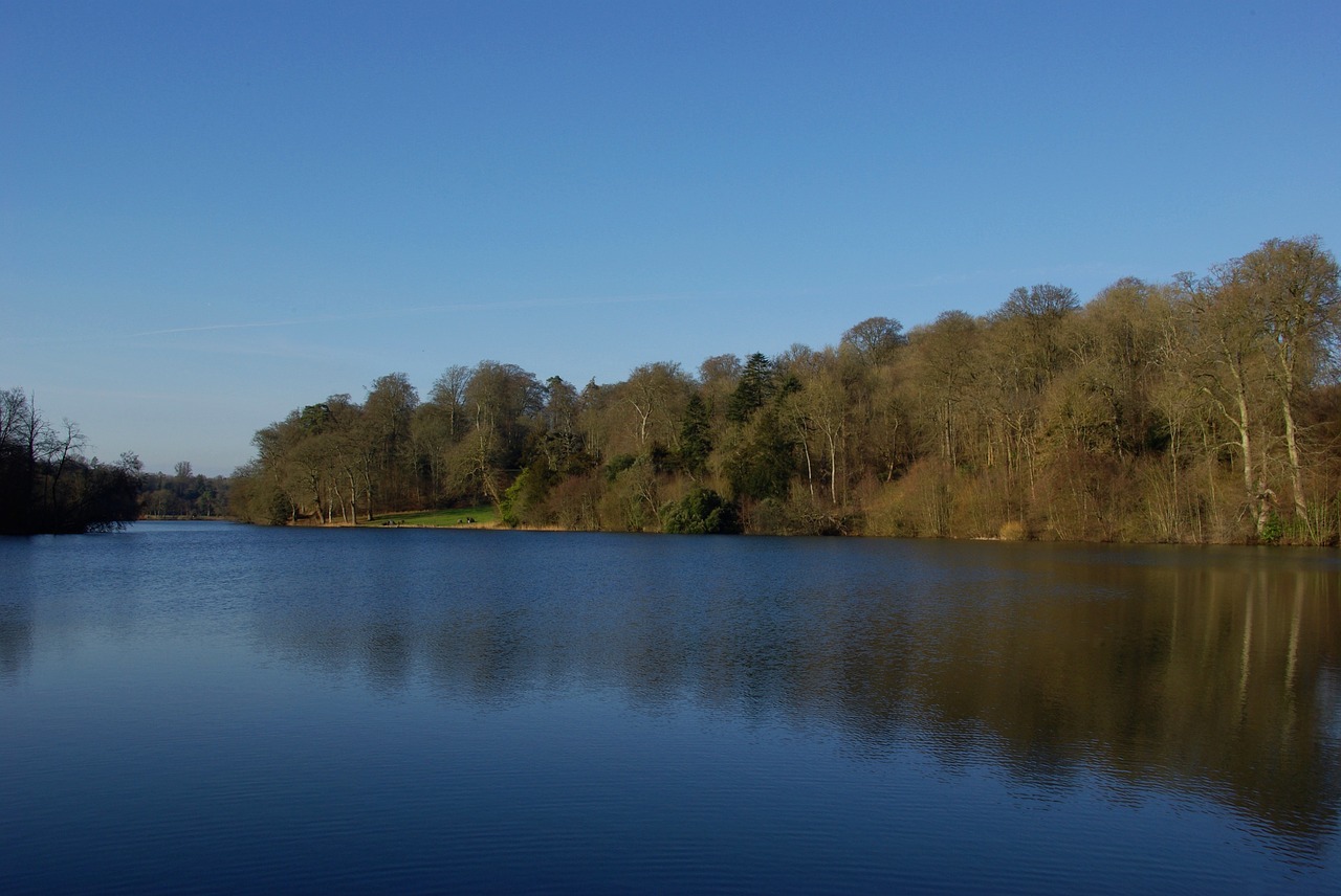 water lake reflection free photo