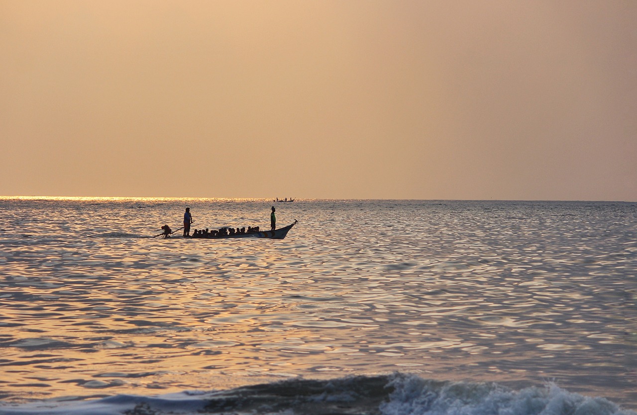 water  sea  sunset free photo