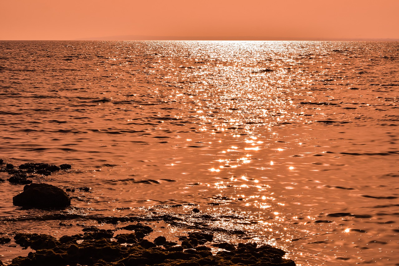 water  sea  sunset free photo