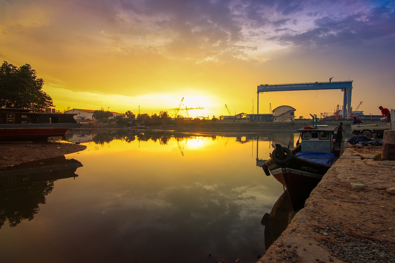 water  sunset  reflection free photo