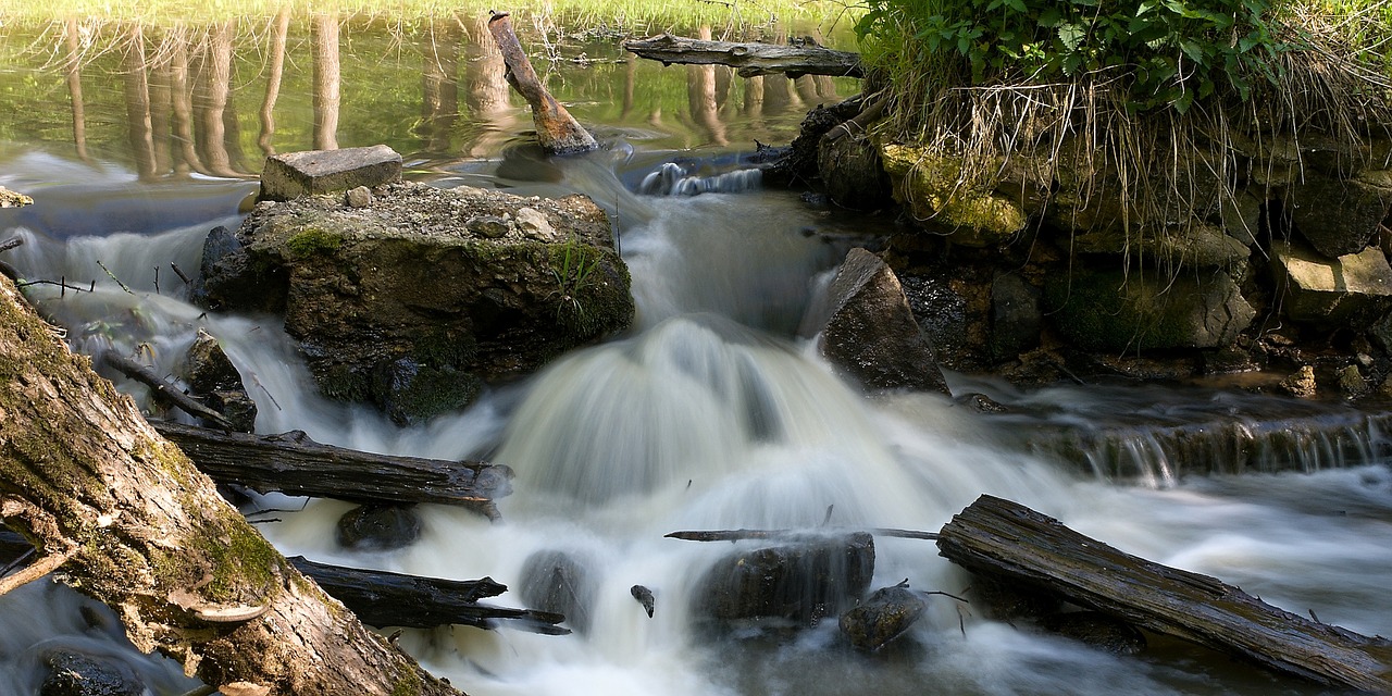 water flowing river free photo