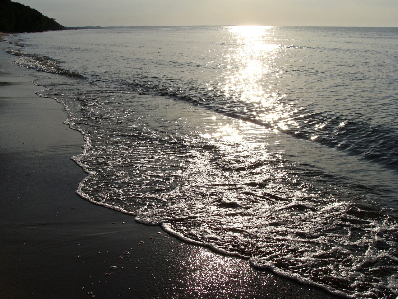 water evening sunset free photo