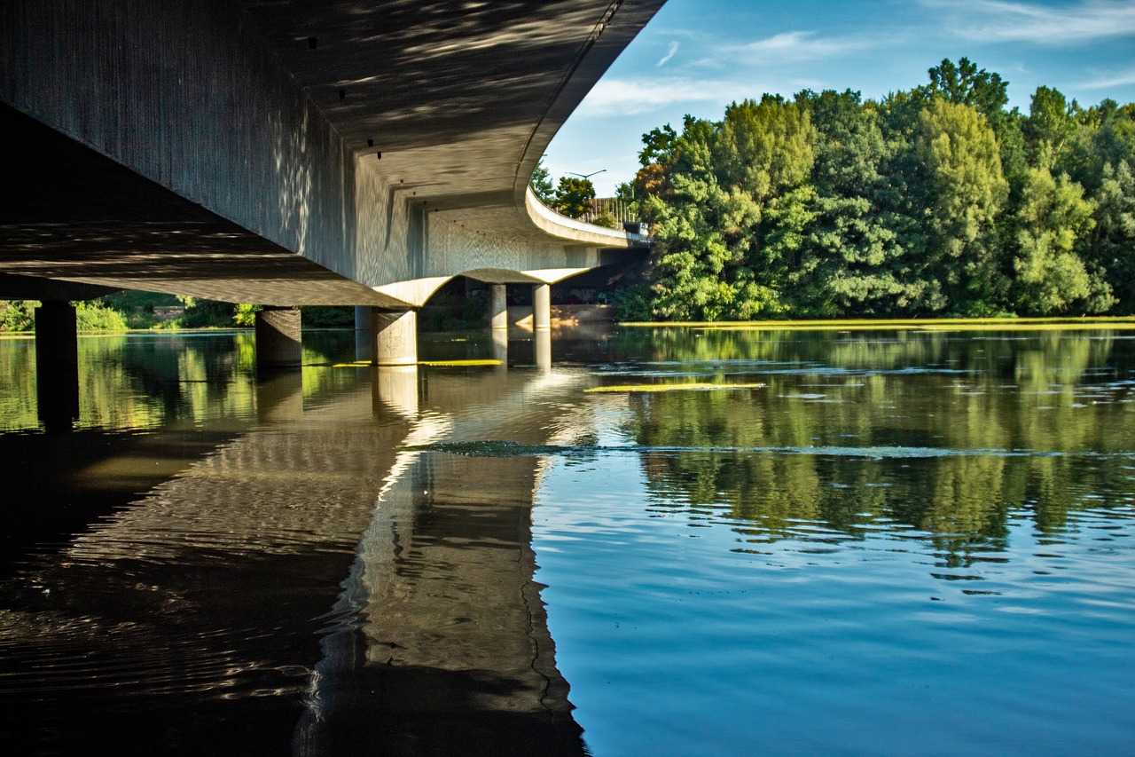 water  bridge  sky free photo