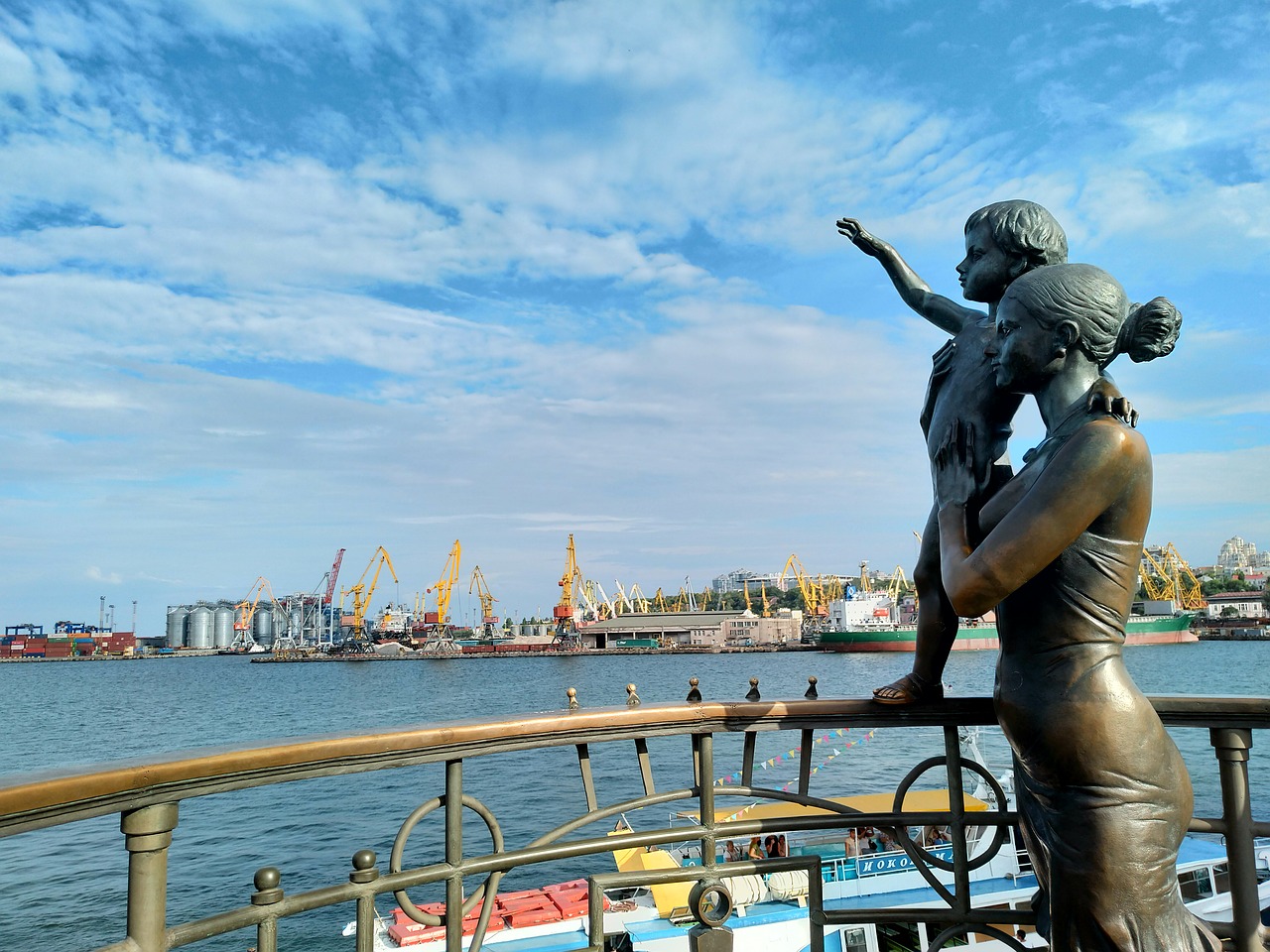 water  port  sea monument free photo