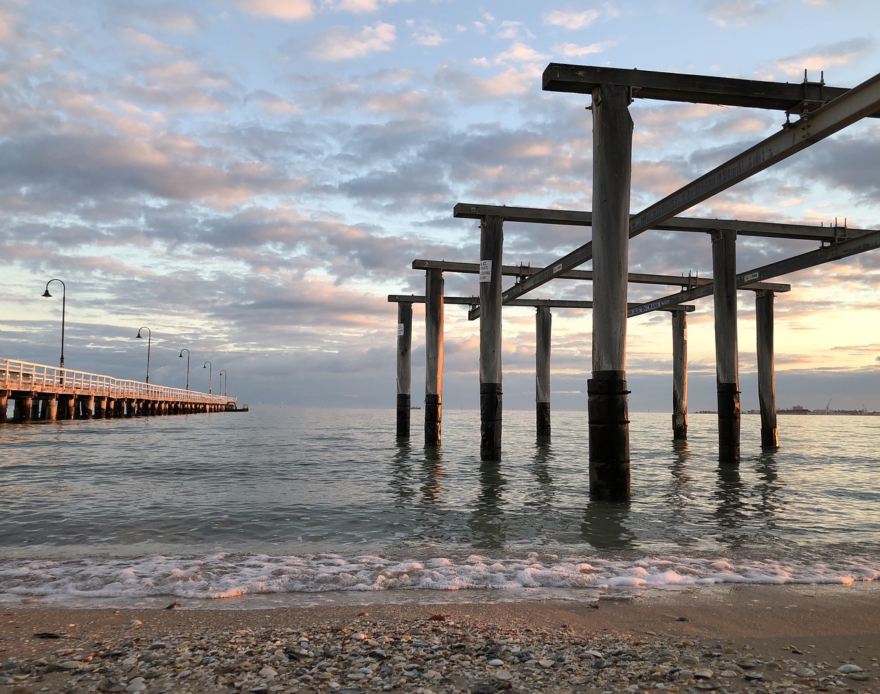 water  beach  jetty free photo