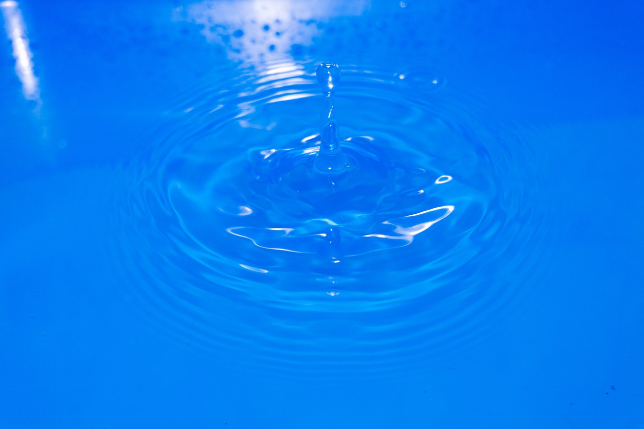 water  drop of water  blue free photo