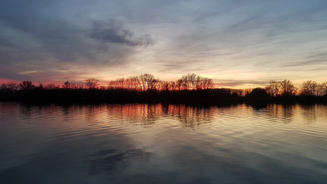 water  sky  river free photo