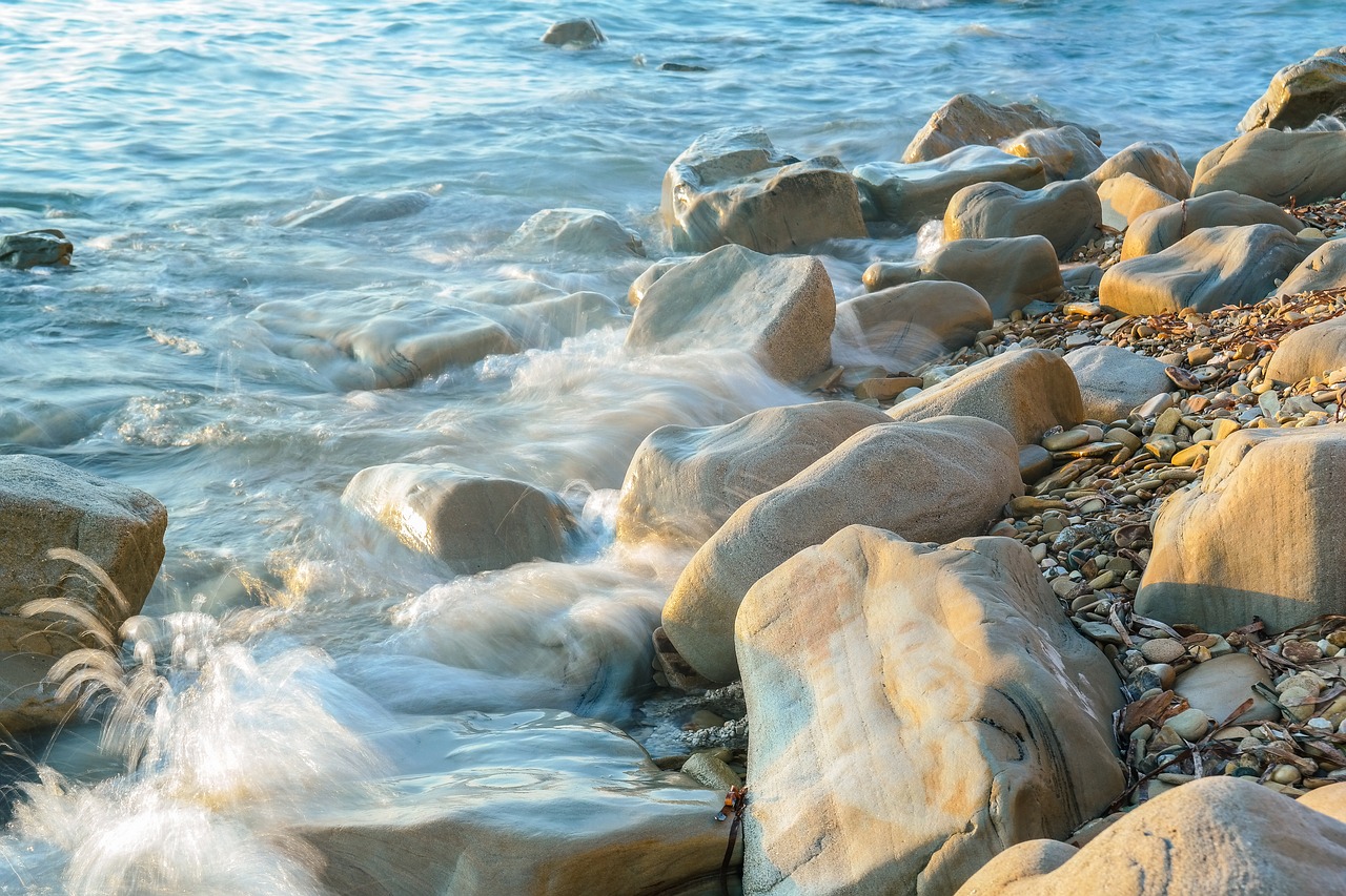 water  sea  stones free photo