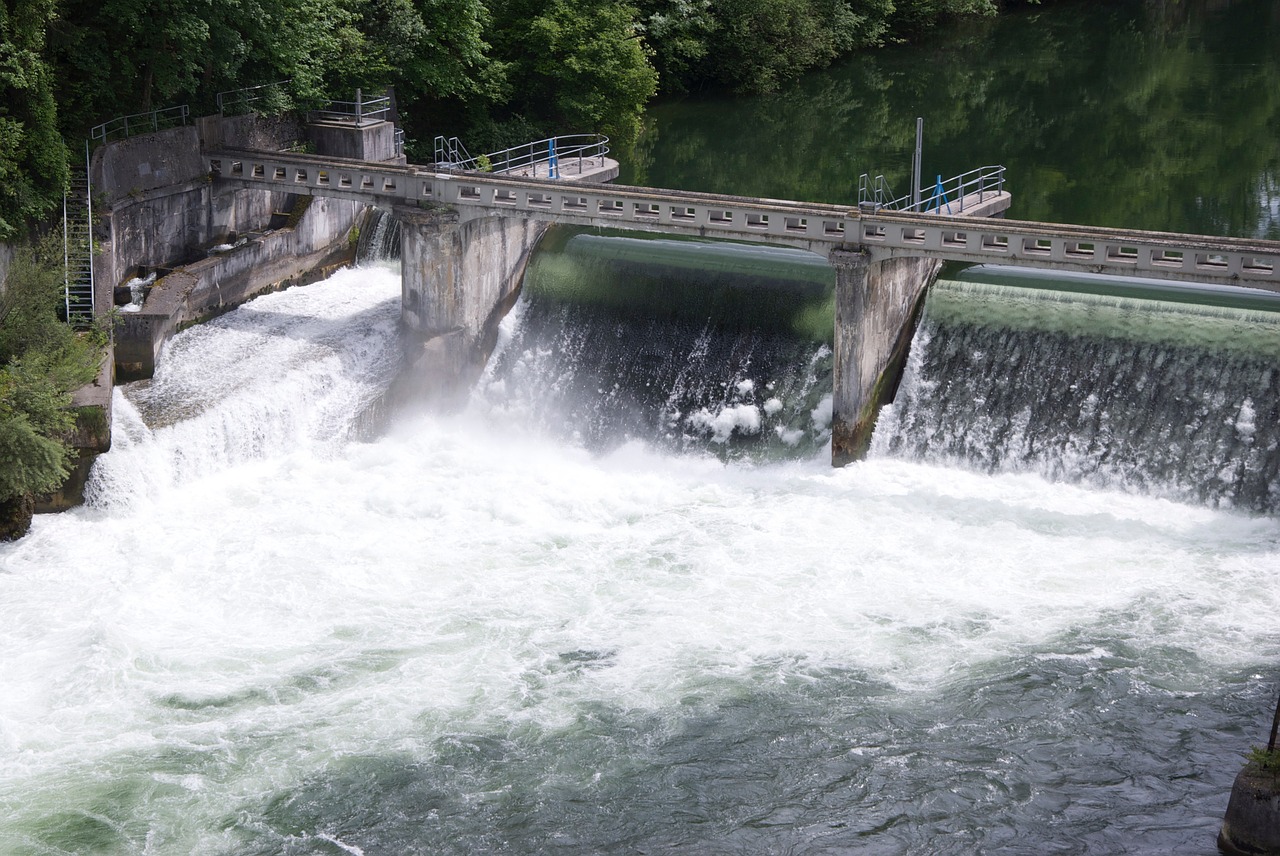 water  power station  waterfall free photo