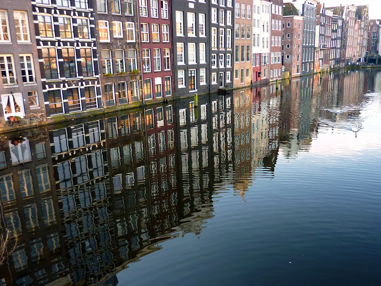 water canals mirroring free photo
