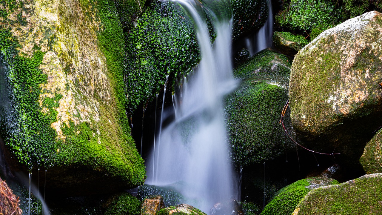 water  waterfall  mountains free photo