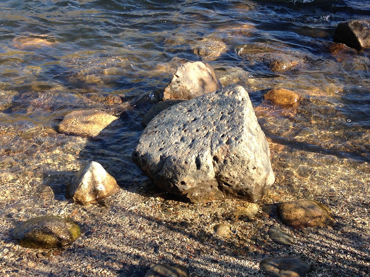 water rock river free photo