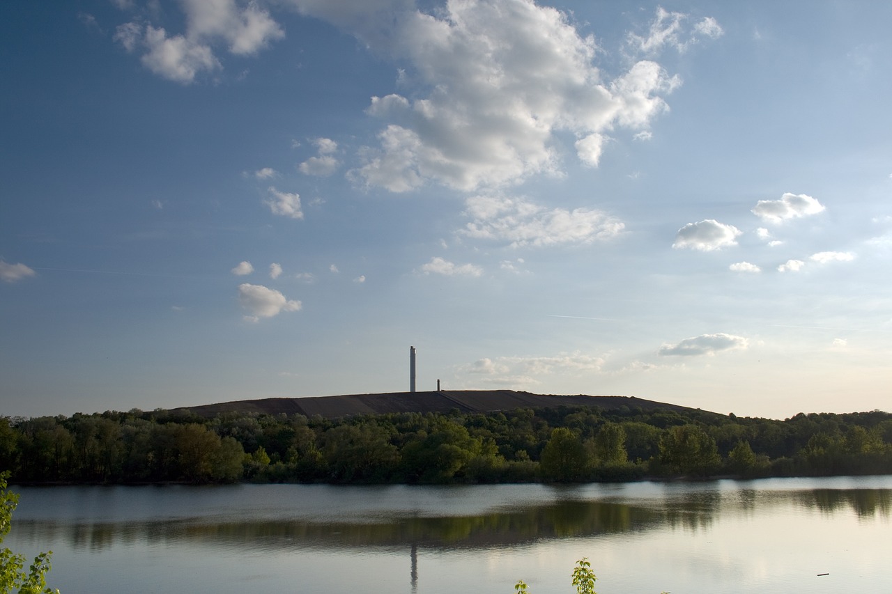 water rhine clouds free photo