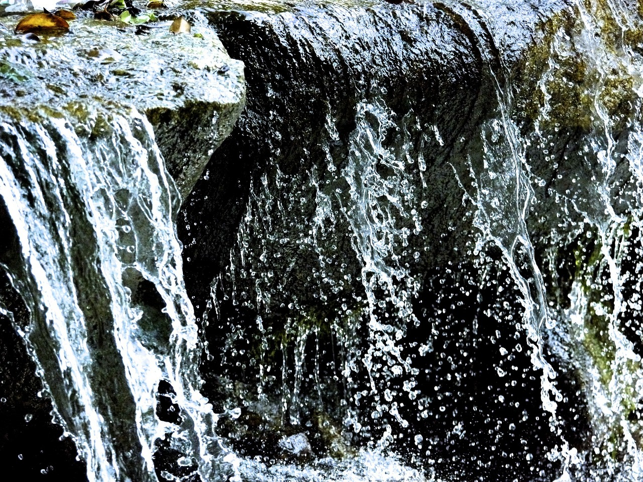 water flow waterfall free photo