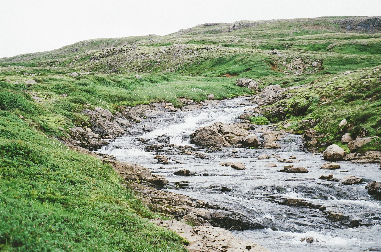 water stream rocks free photo