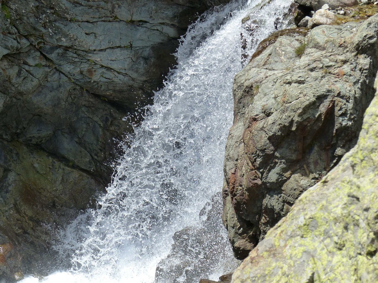 water cascade nature free photo