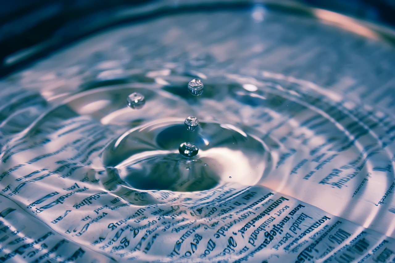 water drop blue free photo