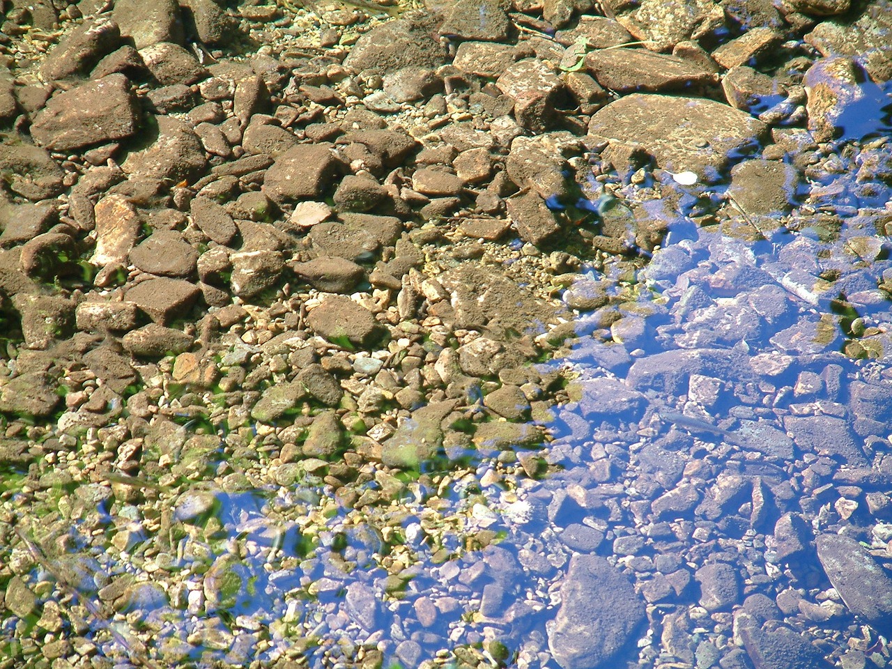 water stones reflection free photo