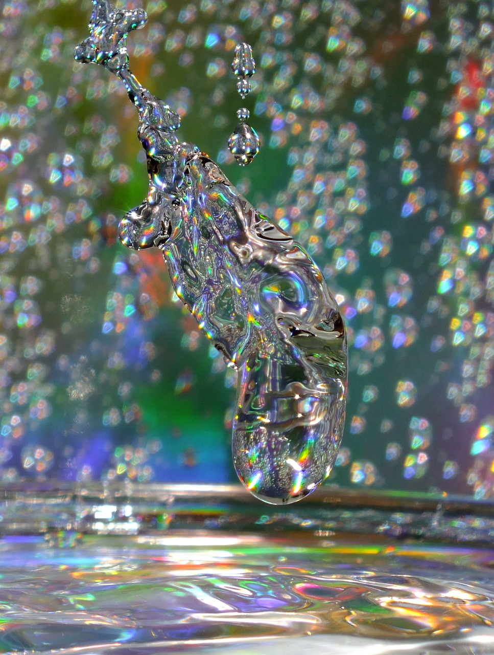 water droplet art free photo