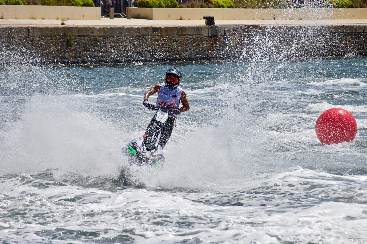 water bike  sea  splash free photo